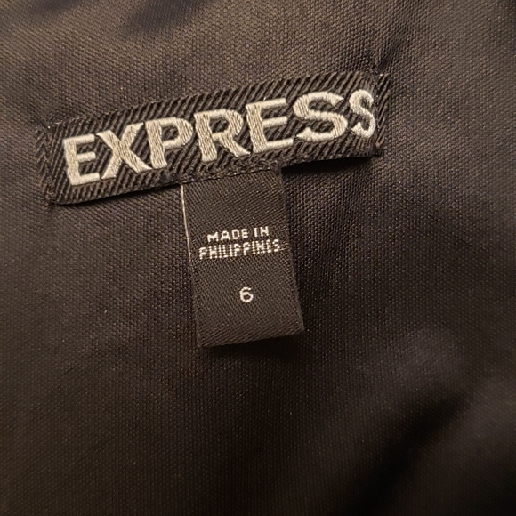 Express Black and White Sheath Mini Dress Size 6 - Picture 10 of 11